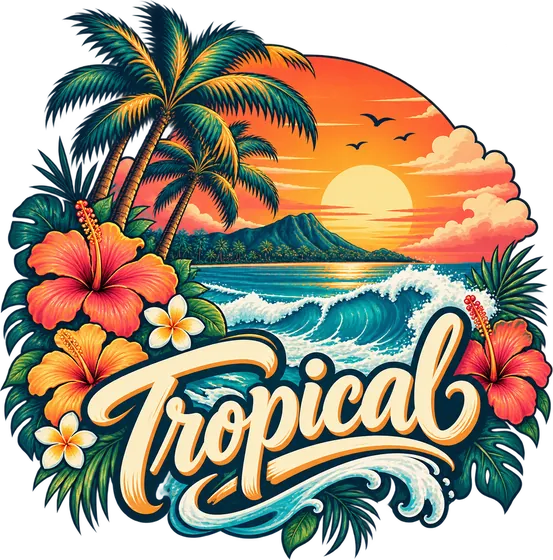 Tropical collection title artwork